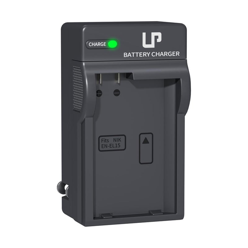 LP EN-EL15 EN EL15a Battery Charger, Charger Compatible with Nikon D7500, D7200, D7100, D7000, D850, D750, D500, D810a, D810, D800e, D800, D610, D600 & More - Image 1